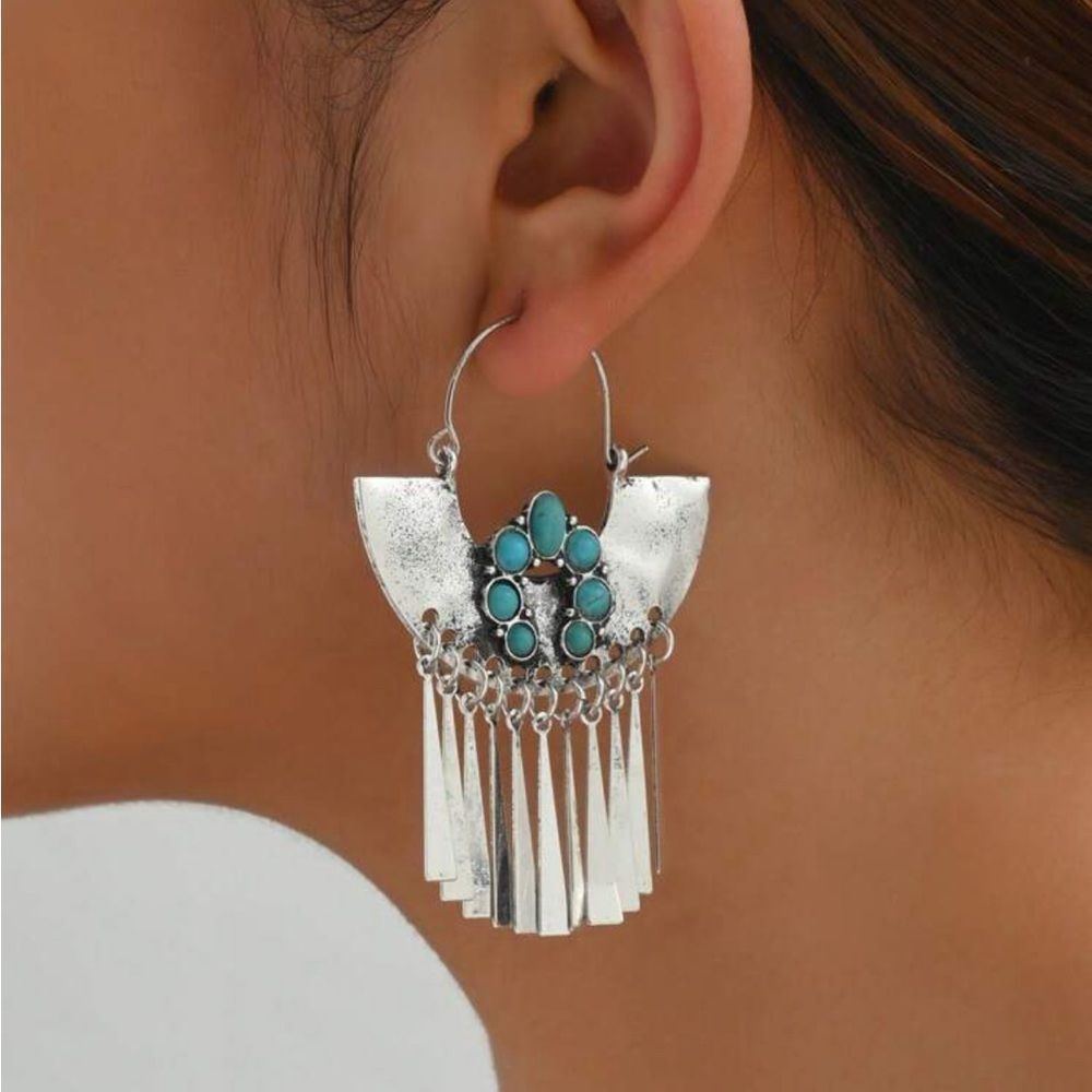 Boho statement earrings S261